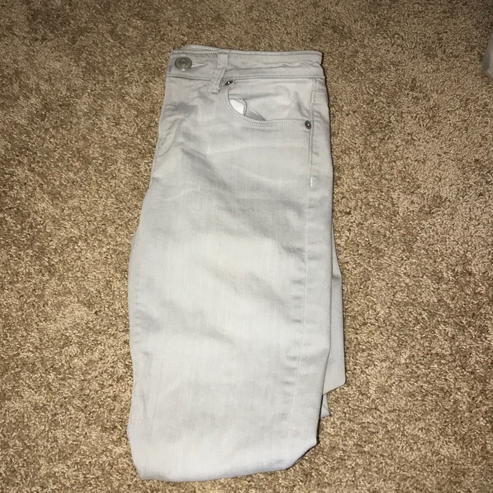 LOFT Ann Taylor Modern Skinny Grey Jeans 25